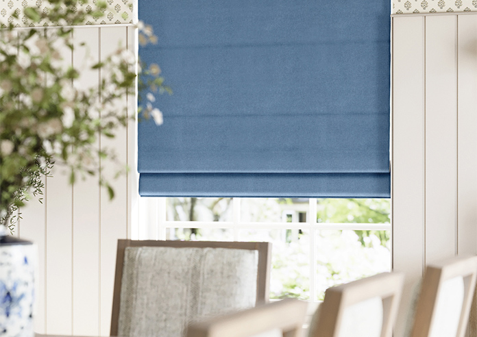 Ashbourne (Blackout), Caspian Blue - Roman Blind - Image 5